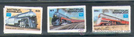 Sellos: Antigua ** (Trenos) - Foto 1