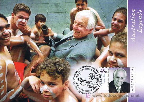 Timbres: MEDICINA - Dr. Sr. Gustav Nossal. Tarjeta maxima