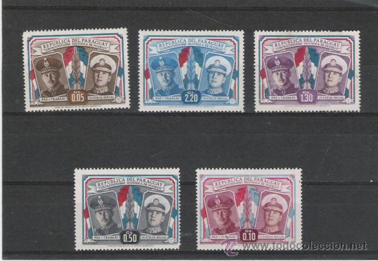 Timbres: TEMA BANDERAS DEL MUNDO SERIE DEL PARAGUAY