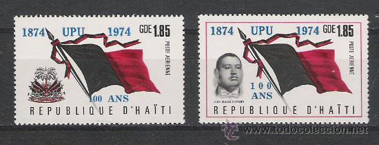 Timbres: TEMA BANDERAS DEL MUNDO SERIE DE HAITI N&ordm; 520/521