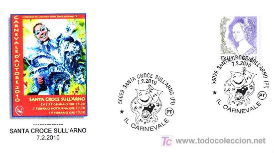 Sellos: Matasellos de CARNAVAL 2010 - SANTA CROCE SULLARNO - Foto 1