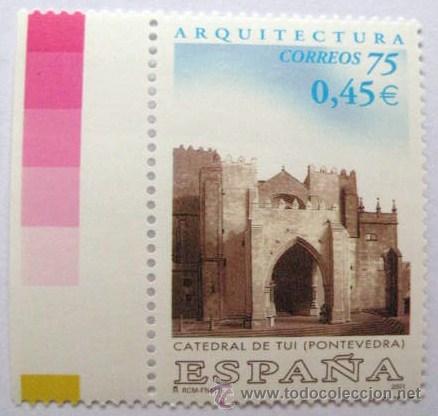 Timbres: CON DOBLE VALOR FACIAL. PESETAS-EUROS. CATEDRAL DE TUI-PONTEVEDRA.2001 ENVIO GRATIS&iexcl;&iexcl;