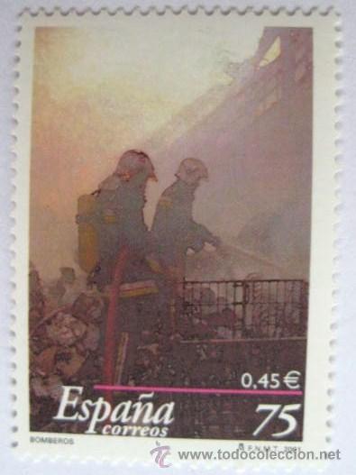Briefmarken: CON DOBLE VALOR FACIAL. PESETAS-EUROS. BOMBEROS.2001 ENVIO GRATIS&iexcl;&iexcl;