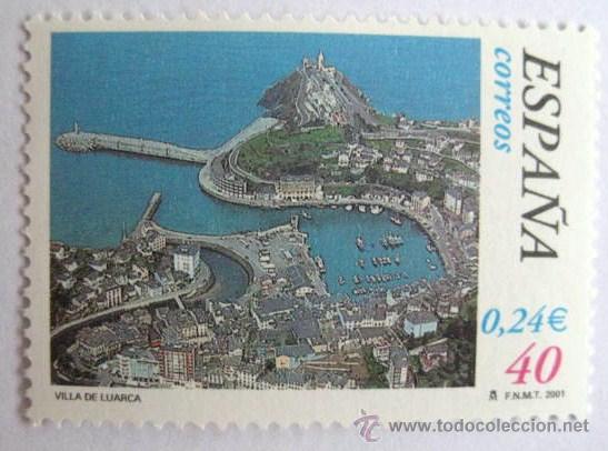 Briefmarken: CON DOBLE VALOR FACIAL. PESETAS-EUROS. VILLA DE LUARCA.2001  ENVIO GRATIS&iexcl;&iexcl;