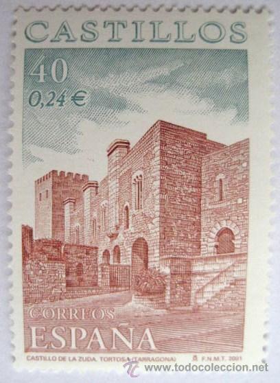 Briefmarken: CON DOBLE VALOR FACIAL. PESETAS-EUROS. CASTILLOS. TORTOSA .2001 ENVIO GRATIS&iexcl;&iexcl;