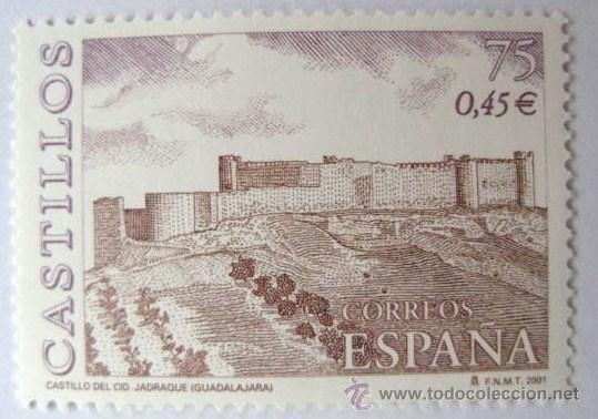 Briefmarken: CON DOBLE VALOR FACIAL. PESETAS-EUROS. CASTILLOS-JADRAQUE .2001 ENVIO GRATIS&iexcl;&iexcl;
