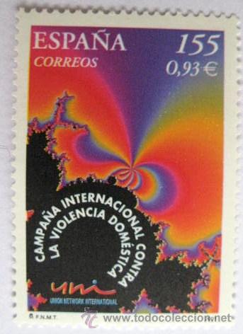 Briefmarken: CON DOBLE VALOR FACIAL. PESETAS-EUROS. VIOLENCIA DOMESTICA. .2001  ENVIO GRATIS&iexcl;&iexcl;