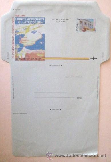 Briefmarken: AEROGRAMA CON SU SELLO.ESPA&Ntilde;A 70 PESETAS. 1995  ENVIO GRATIS&iexcl;&iexcl;&iexcl;