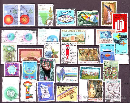 Sellos: NACIONES UNIDAS.COLECCION 31 SELLOS USADOS.SERIES COMPLETAS...ETC.VER FOTO.