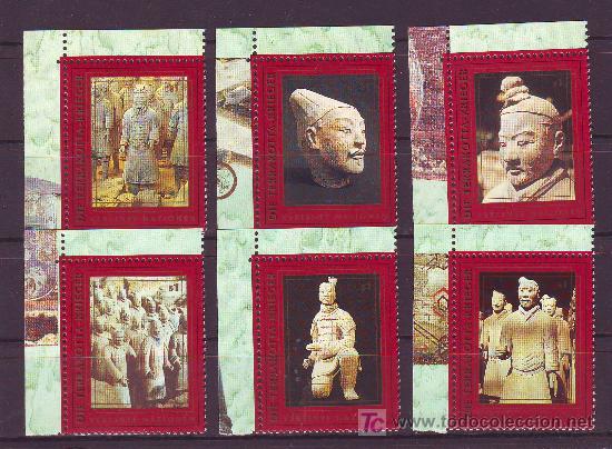 Stamps: NACIONES UNIDAS.FIGURAS DE CERAMICA.SERIE COMPLETA.