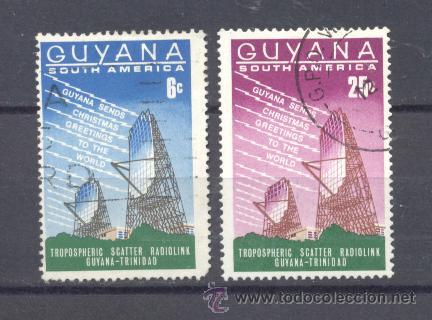 Sellos: GUAYANA, SEND CHRISTMAS GREETINGS - Foto 1
