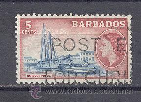 Sellos: BARBADOS-1953, USADO- SIN CHARNELA - Foto 1