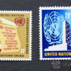 Sellos: ONU NACIONES UNIDAS NEW YORK YVERT: 141-144 AÑO 1965 .........NU-18. Lote 22533754
