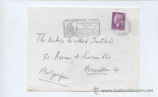 Sellos: ENOLOGIA. UVA. MATASELLOS DE VILLEFRANCHE-SUR-SAONE. PARRA CON UVAS. 1968