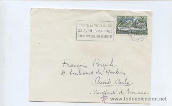 Sellos: ALIMENTACION. MERCADOS. COGNAC. FERIA DE TOULOUSE. 1963
