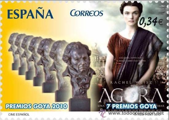 Sellos: ESPA&Ntilde;A *** PREMIOS GOYA 2010 *** AGORA - Foto 1