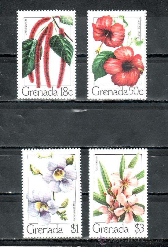 Sellos: grenada  847/50 sin charnela, flores de grenada - Foto 1