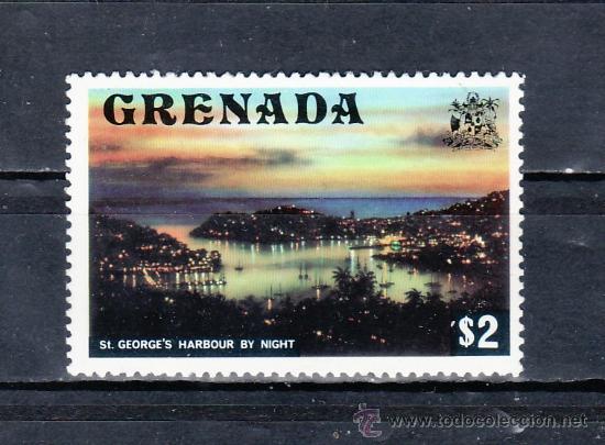 Sellos: grenada  573 sin charnela, puerto de noche - Foto 1