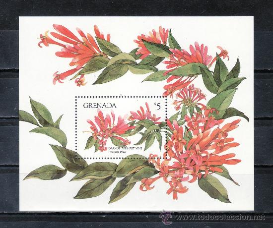 Sellos: grenada hb 116 sin charnela, flores, - Foto 1