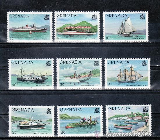 Sellos: grenada 1018/26 sin charnela, barco, - Foto 1