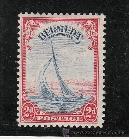 Sellos: Bermuda 107 sin charnela, barco - Foto 1