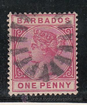 Sellos: barbados   40 usada, victoria - Foto 1