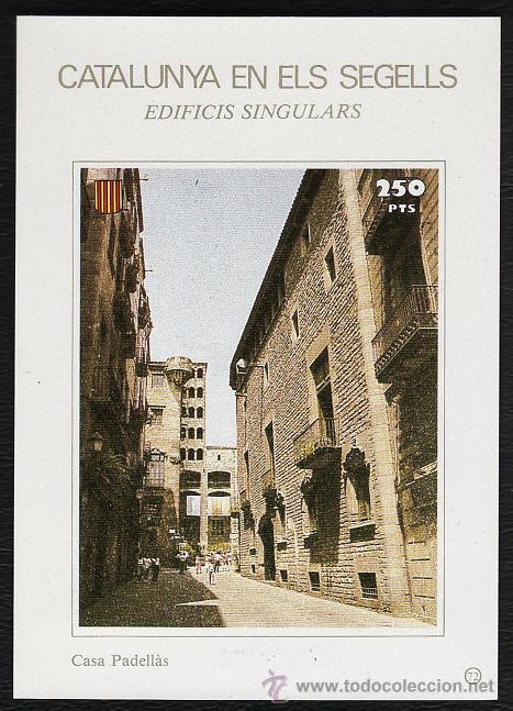 Sellos: catalunya en els segells - n&ordm; 72 - edificis singulars - casa padellas / barcelona - Foto 1