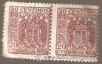 Sellos: DOS SELLOS ESPA&Ntilde;A 20 CENTIMOS - Foto 1