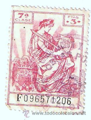 Sellos: SELLO DE ESPA&Ntilde;A 3 PESETAS - Foto 1
