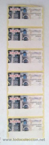Francobolli: TIRA DE ETIQUETAS. SELLOS ZARAGOZA. SIN VALOR FACIAL NI FECHA. A&Ntilde;OS 90 . ENVIO GRATIS&iexcl;&iexcl;&iexcl;