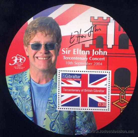 Francobolli: SIR ELTON JOHN -TERCENTENARY CONCERT 10TH SEPTEMBER 2004