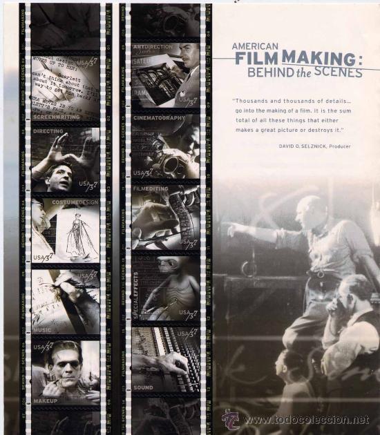 Briefmarken: AMERICAN FILM MAKING: BEHIND THE SCENES