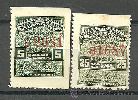 Briefmarken: 0324 Sellos Fiscales de la WESTERN UNION