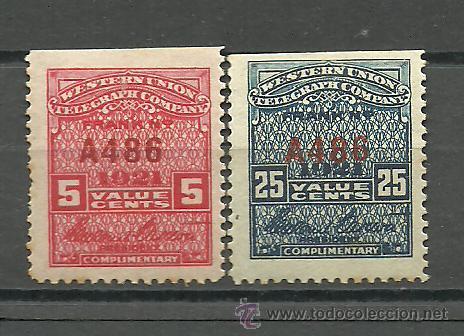 Briefmarken: 0324 Sellos Fiscales de la WESTERN UNION