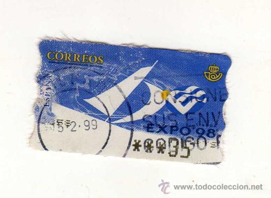Sellos: ESPA&Ntilde;A: SELLO USADO DE VALOR VARIABLE DEDICADO A LA EXPO 98 DE LISBOA - Foto 1