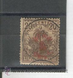 Sellos: HAITI.PAISES EXOTICOS.SELLOS ANTIGUOS.CLASICOS,RAROS.A&Ntilde;O 1898.NUM 45.SOBRECARGA.