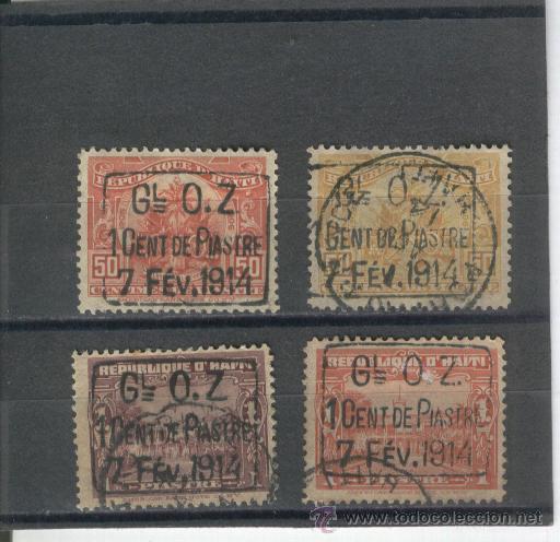 Timbres: HAITI.PAISES EXOTICOS SELLOS ANTIGUOS CLASICOS RAROS SOBRECARGA NUM.174-177 A&Ntilde;O 1913 SOBRETASA