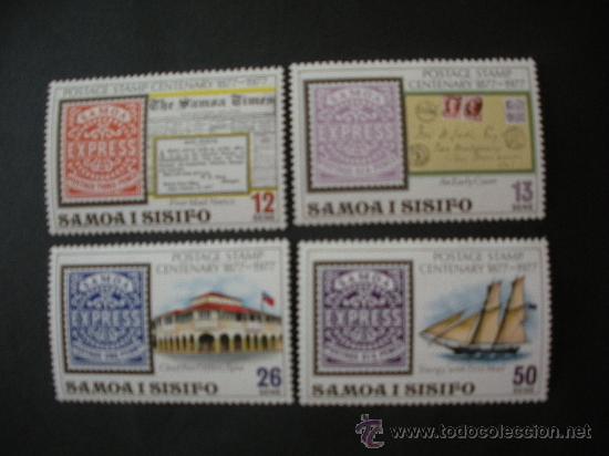 Sellos: Samoa 1977 Ivert 396/9 *** Centenario Primeros Sellos de Samoa - Foto 1