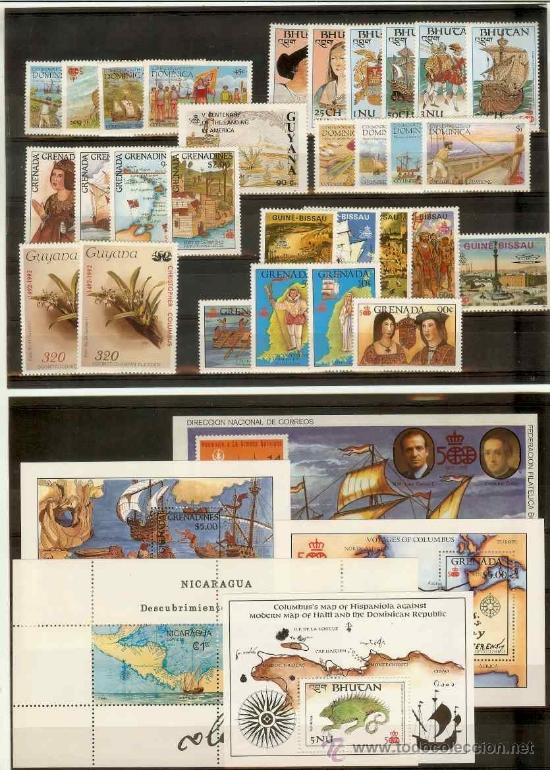 Sellos: SELLOS TEM&Aacute;TICA DESCUBRIMIENTO COLON - Foto 1
