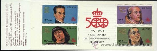 Timbres: EMISION: V CENTENARIO DEL DESCUBRIMIENTO DE AM&Eacute;RICA.-PERSONAJES