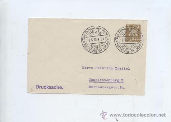 Timbres: ENOLOGIA. AEROGRAMA DEL IMPERIO ALEMAN. TEMA VINOS. 1925