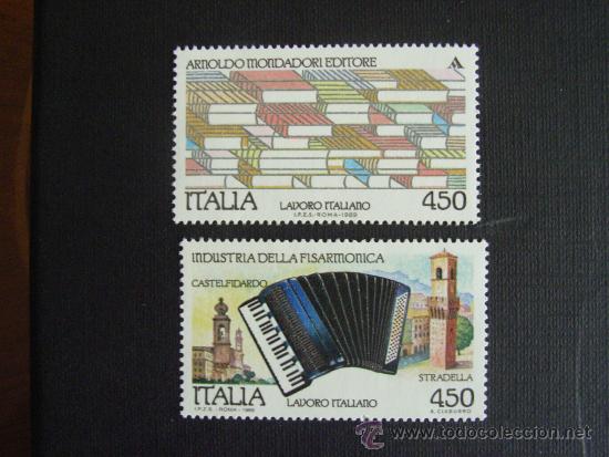 Timbres: INSTRUMENTOS MUSICALES.ITALIA N&ordm; YVERT 1829/0*** A&Ntilde;O 1989. ACORDEON
