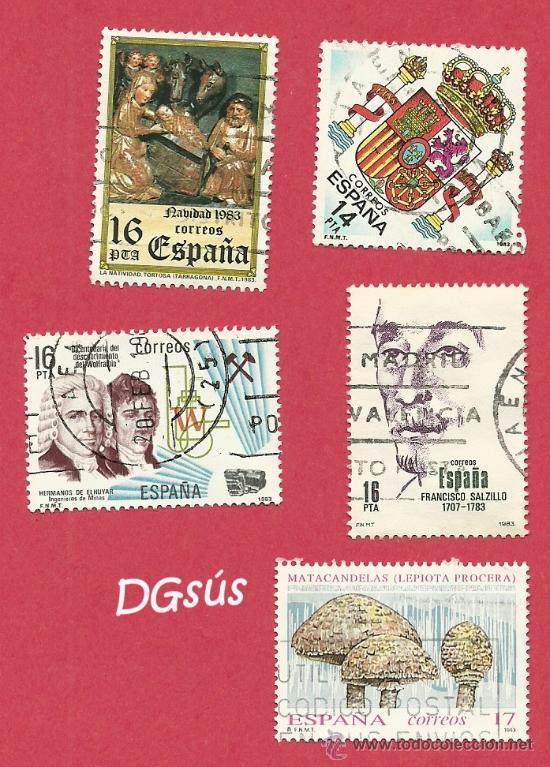 Sellos: Lote 5 sellos usados. - Foto 1