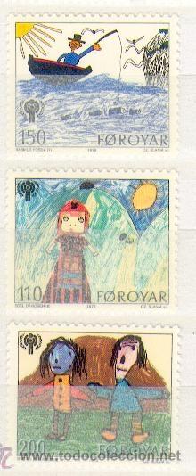 Sellos: Ihas Faroe ** & Ano Internacional da Crian&ccedil;a 1979 ** (Yv.39)