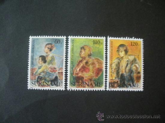 Sellos: Surinam 1990 Ivert 1186/8 *** Centenario Comienzo de la Inmigraci&oacute;n de Java - Foto 1