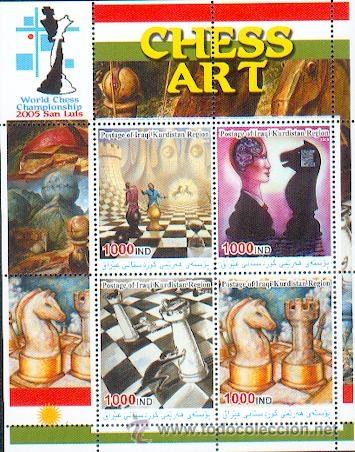 Briefmarken: Kurdist&atilde;o ** & Xadrez (1)