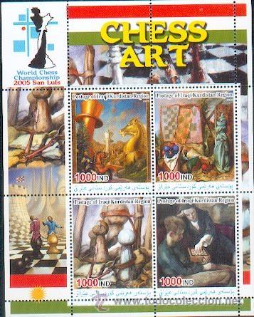 Briefmarken: Kurdist&atilde;o ** & Xadrez (2)