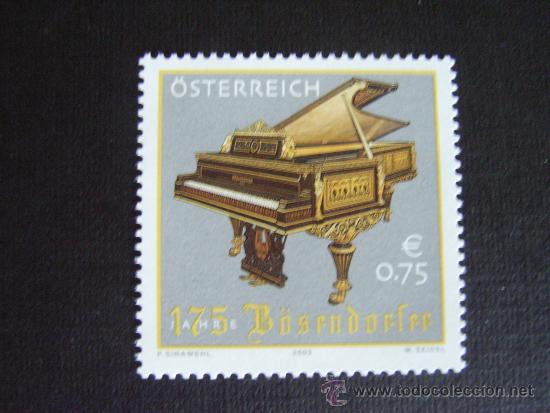 Briefmarken: INSTR.MUSICAL.AUSTRIA N&ordm; YVERT 2283***A&Ntilde;O 2003.175 ANIVERSARIO CASA BOSENDORFER,FABRICANTE DE PIANOS