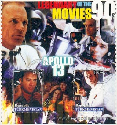Briefmarken: Turquemenist&atilde;o & Cl&aacute;ssicos do Cinema: Apollo13 2002 (5)