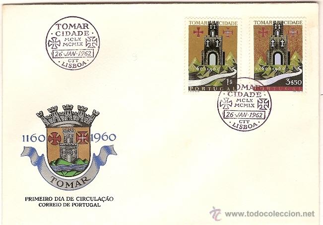 Sellos: Portugal FDC & 8&ordm; Cent. da Cidade de Tomar 1962 - Foto 1